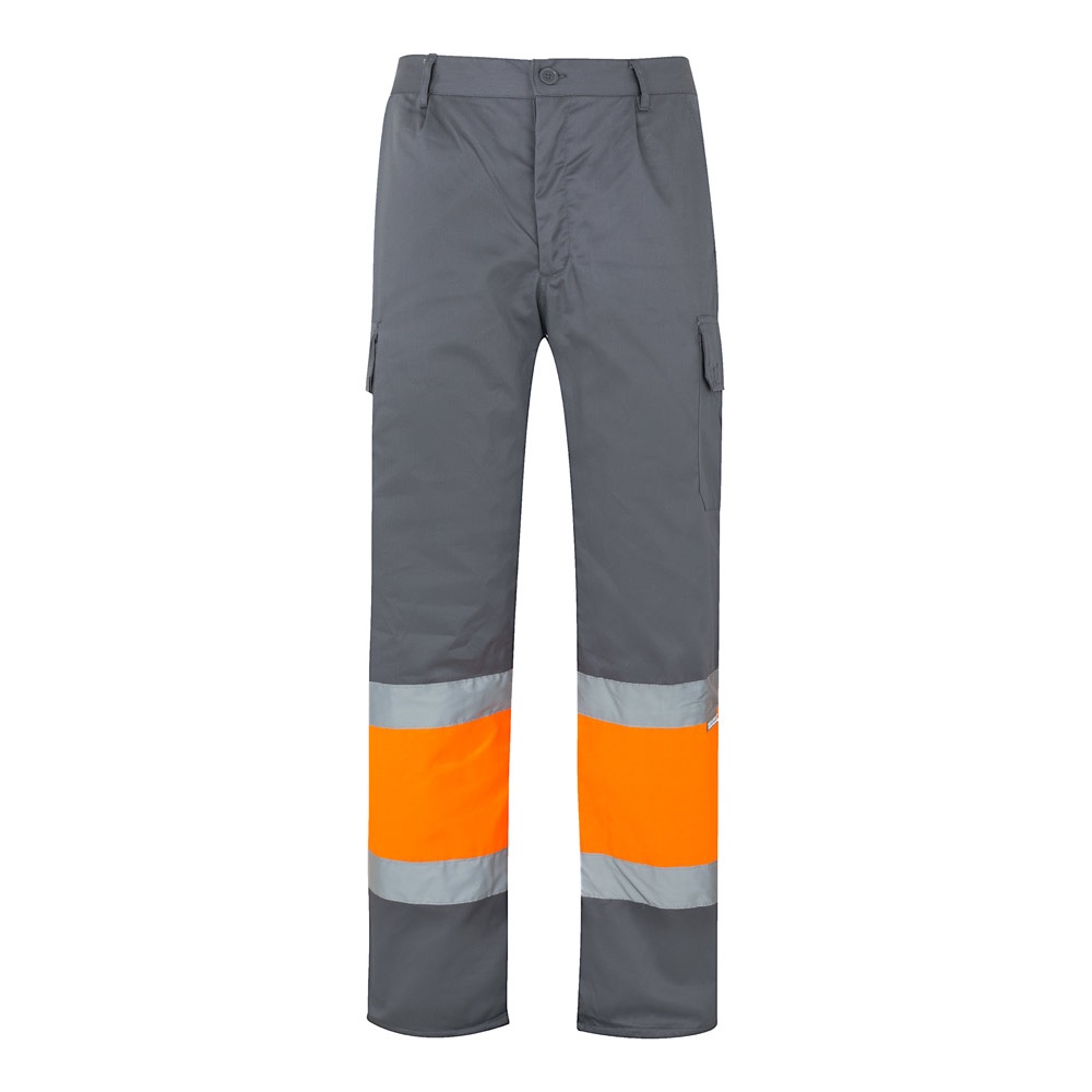 VL POSEIDON LARGE. Two-tone multi-pocket twill trousers (210g/m²), in cotton (20%) and polyester (80%)