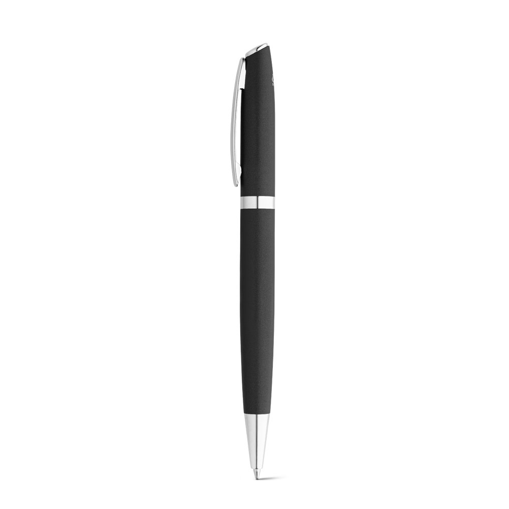 RE-LANDO-SET. Roller and ball pen set with recycled aluminium (100% rAL) body