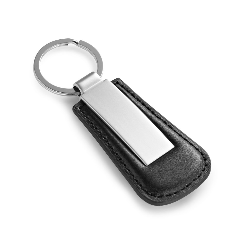 BACHMANN. Metal Keyring with PU surround