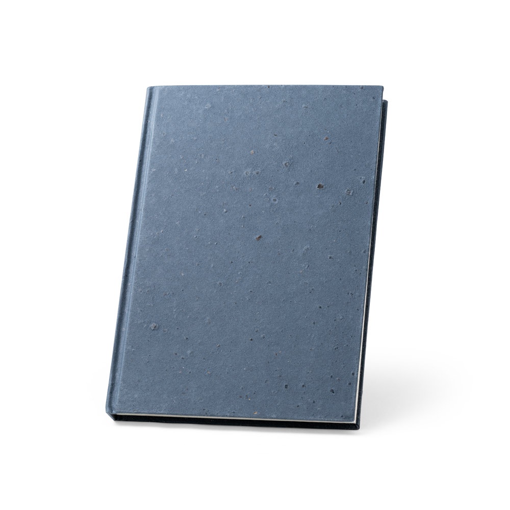 COFFEEPAD RIGID. A5 notepad with hard cover made from coffee husk waste (65%)