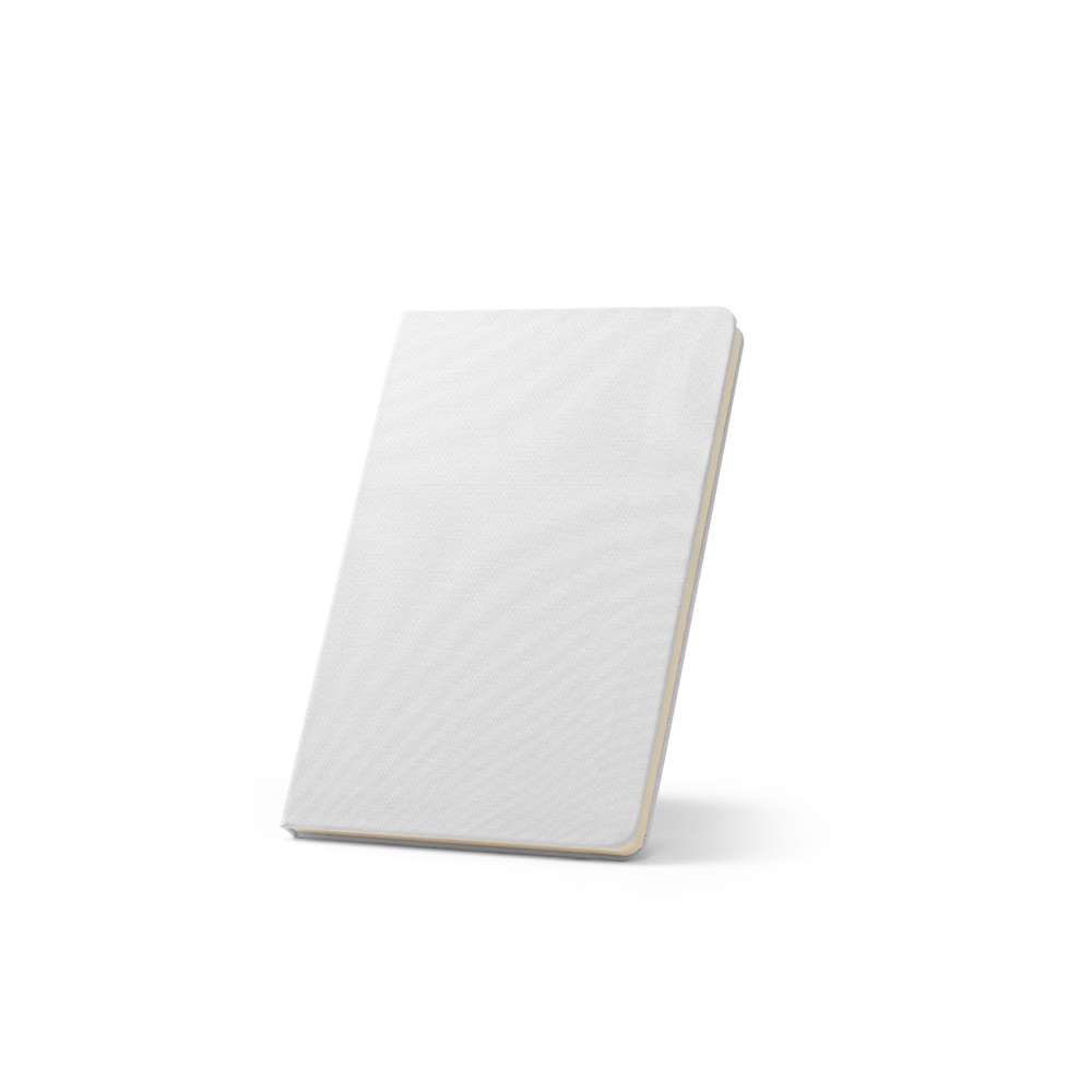 ANNE SUB. A5 notebook in recycled polyester (100% rPET) 300D, ideal for sublimation personalisation
