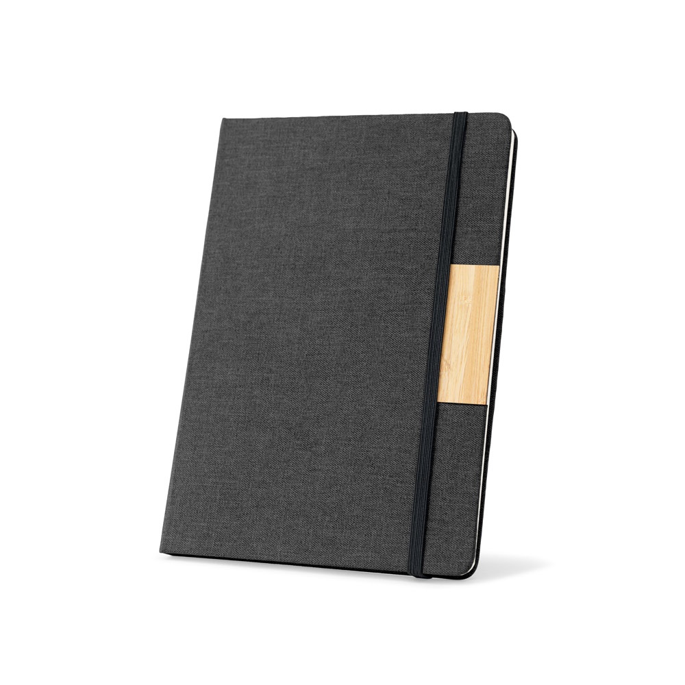 HOMERO. Set consisting of a hardcover A5 notepad and a bamboo ballpoint
