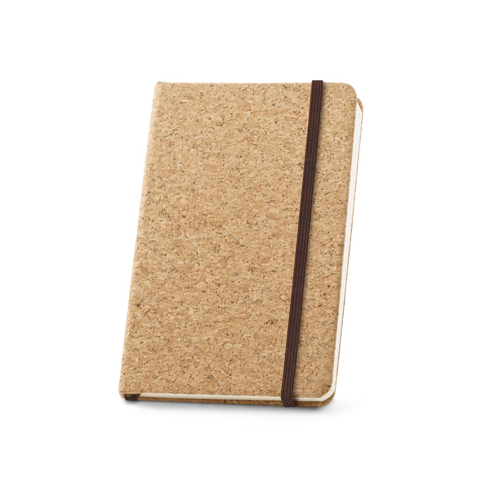 HAWKINS. Pocket cork notebook with 160 plain pages