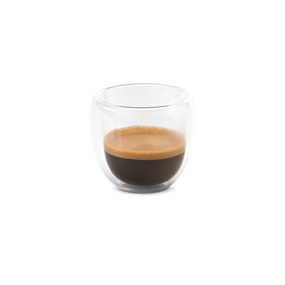 EXPRESSO. Borosilicate glass coffee set with 2 glasses