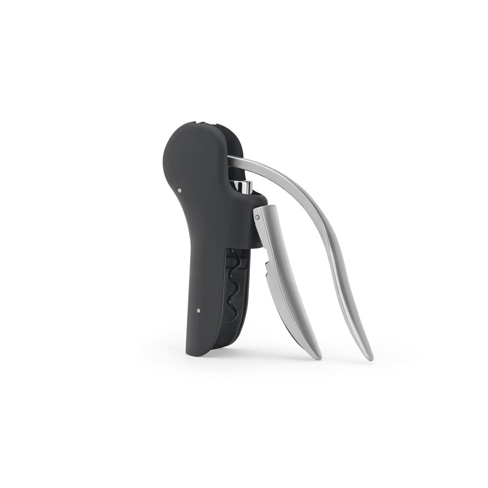 LAGREIN. ABS and zinc corkscrew with automatic lever for easy opening