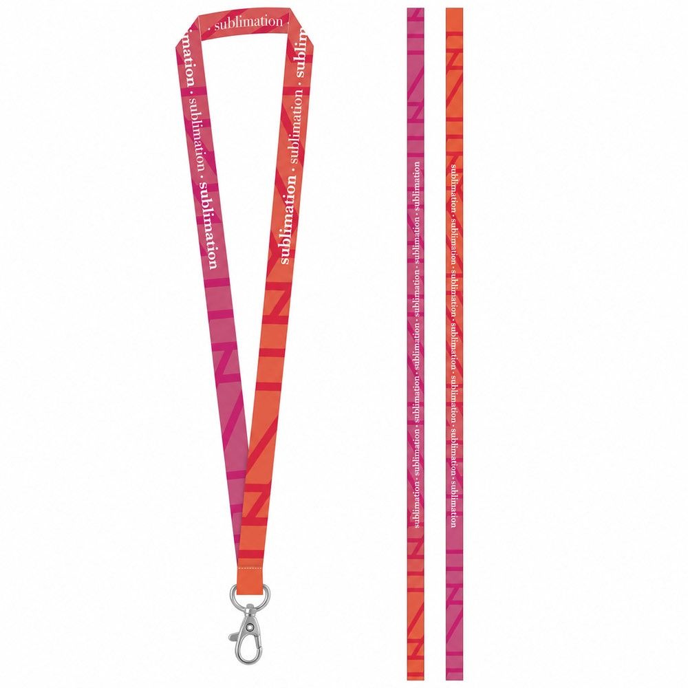 BRIGHTON S. Printed sample of SET Lanyard SUBLIMATION Long II (20 mm) with Hook Trigger Snap 20 mm