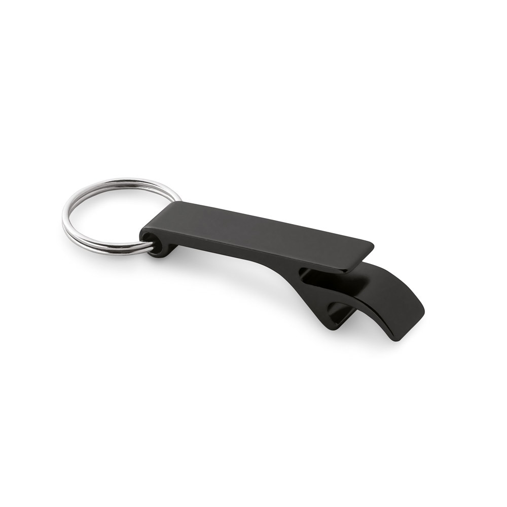 RE-BAITT. Recycled aluminium (100% rAL) keyring with capsule opener