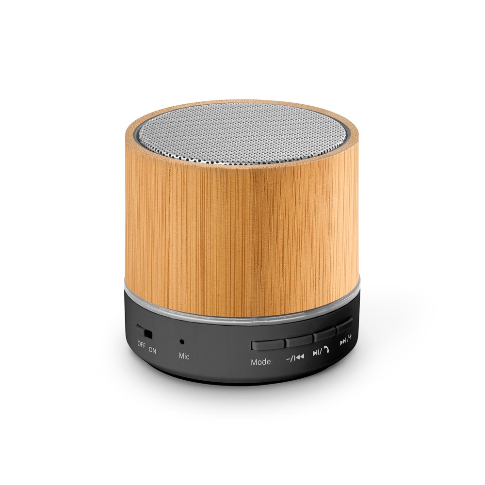RE-GLASHOW. 3W portable speaker with 4h30m battery life on recycled ABS (100% rABS)