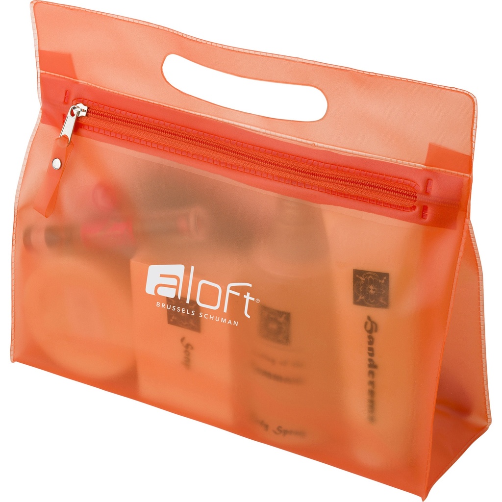Frosted toiletry bag
