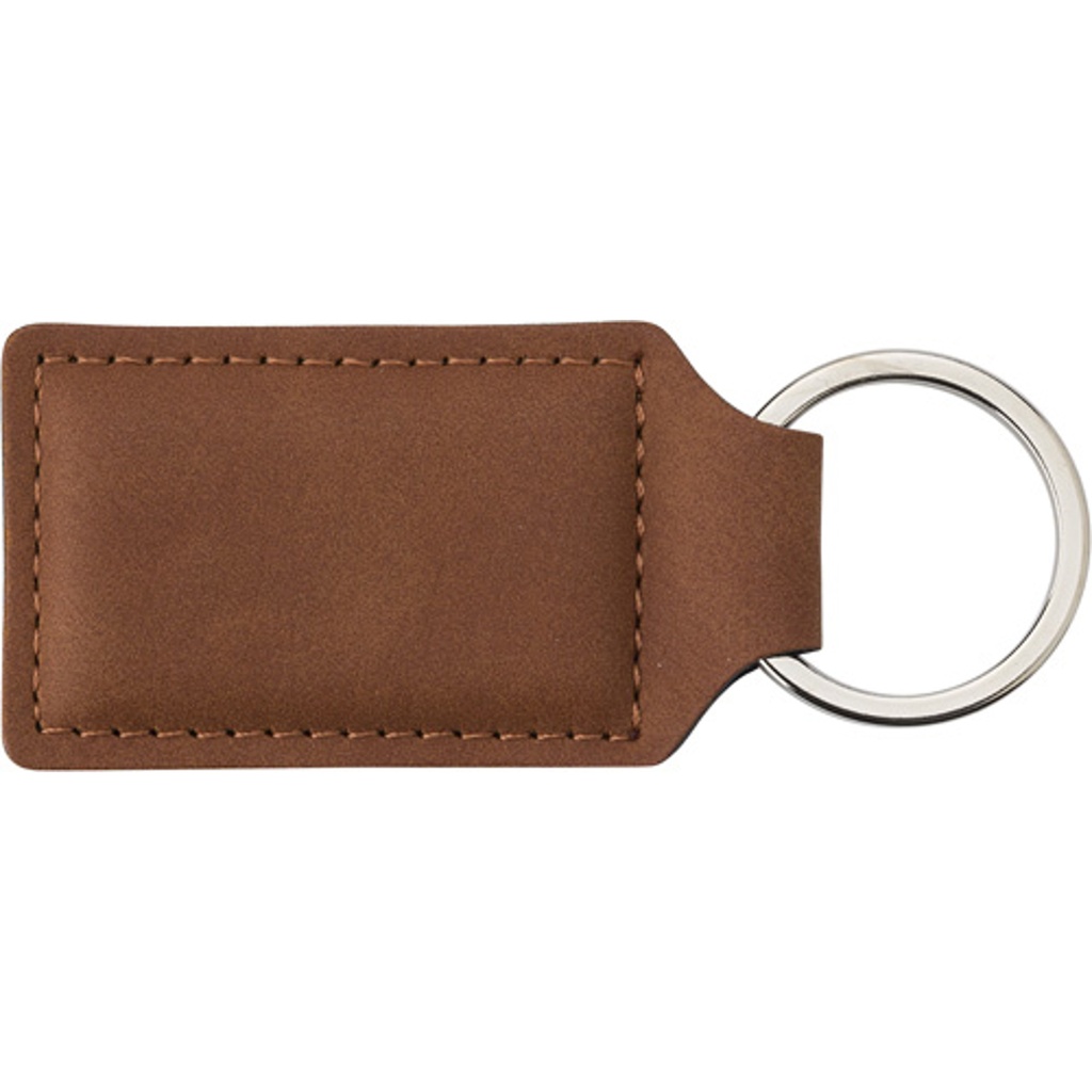 Oblong PU keyring