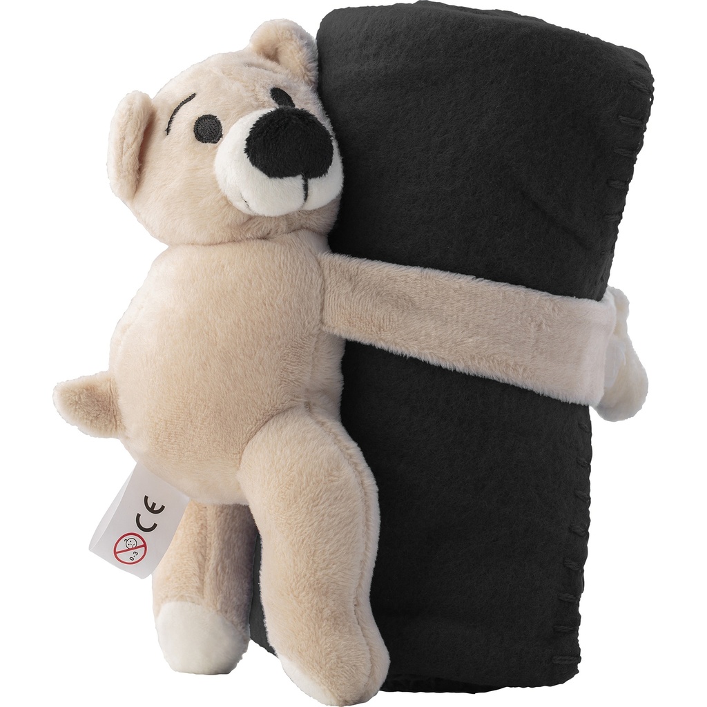 Plush Bear with fleece blanket