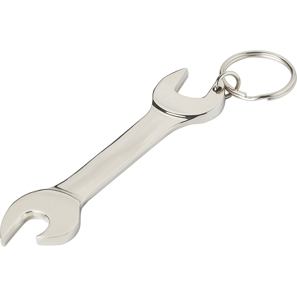 Spanner bottle opener keyring