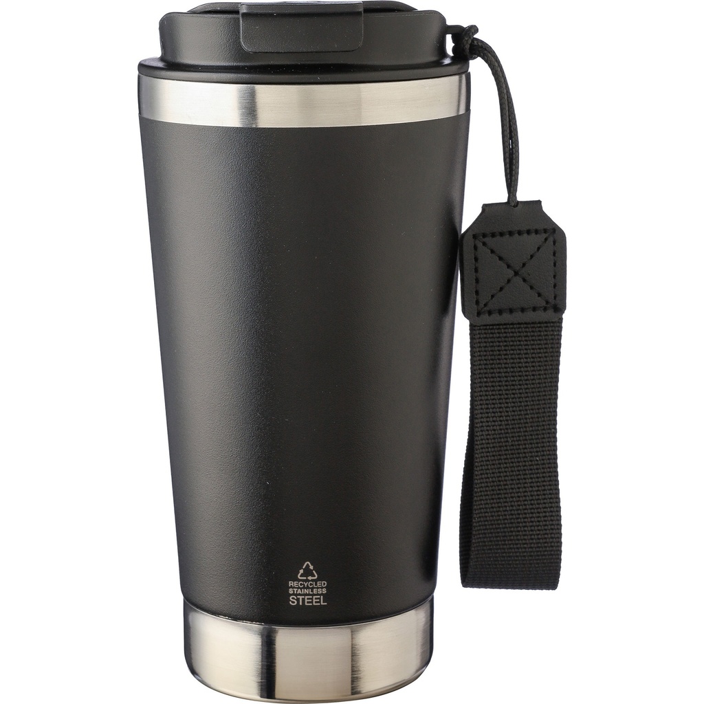 Recycled steel double walled travel mug (500ml)