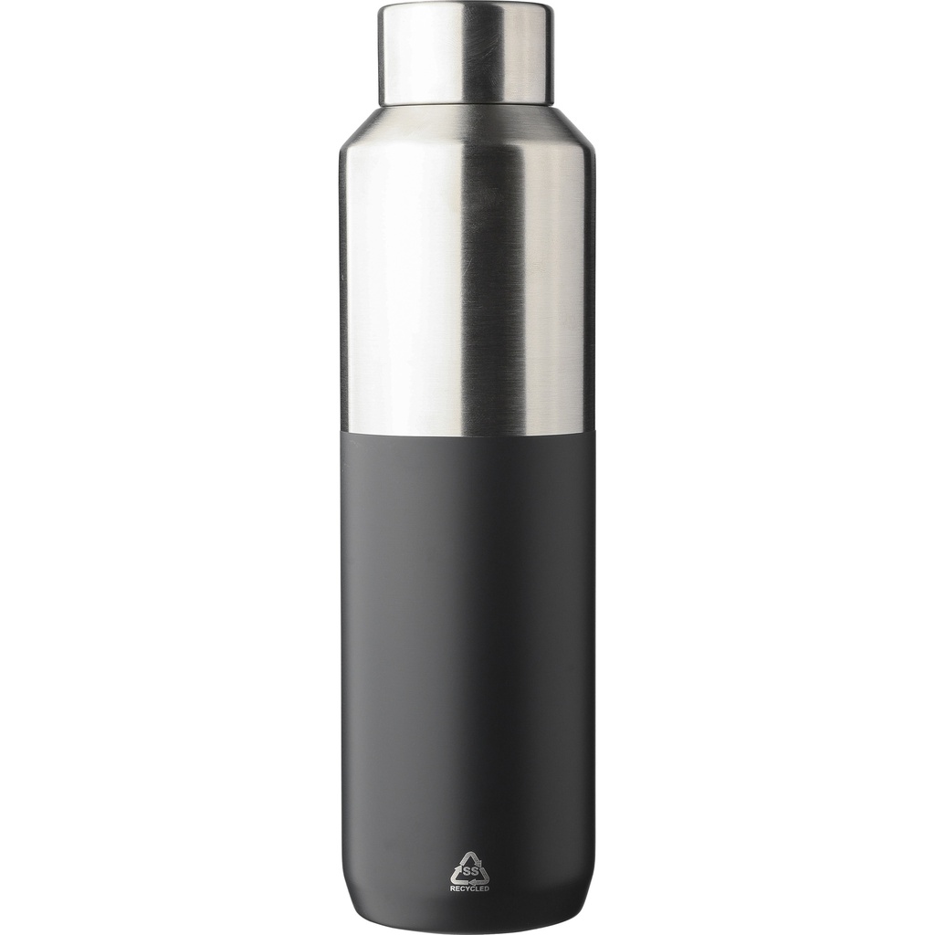 Recycled stainless steel double walled bottle (600ml)