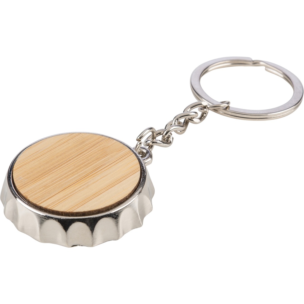 Zinc alloy keychain and opener