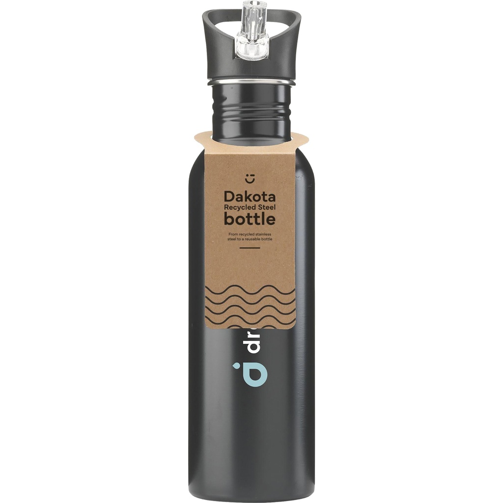 Recycled steel single walled bottle (750 ml)