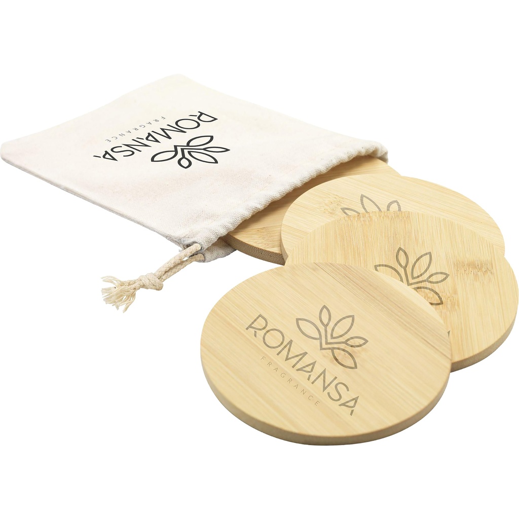 Bamboo coaster set