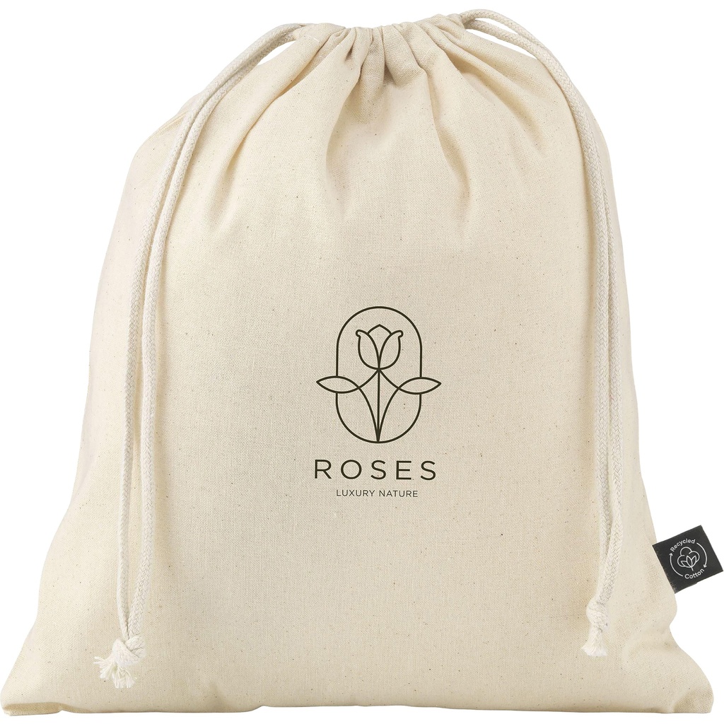 Recycled cotton gift pouch (150gsm/4.4oz)