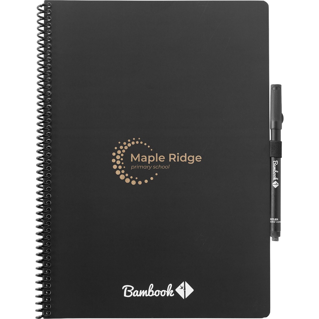 Bambook notebook with pen loop (approx A4)