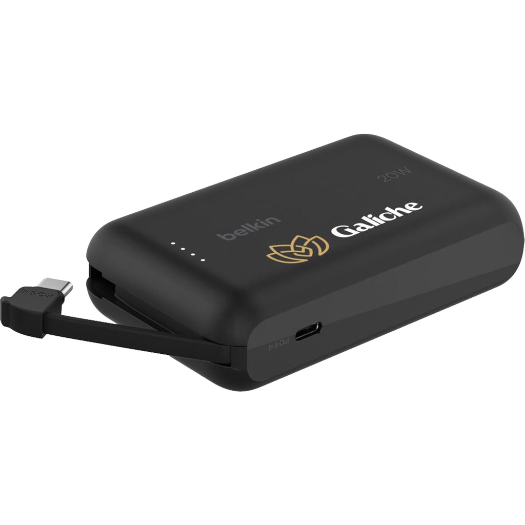 Belkin power bank with integrated cable (10,000mah)