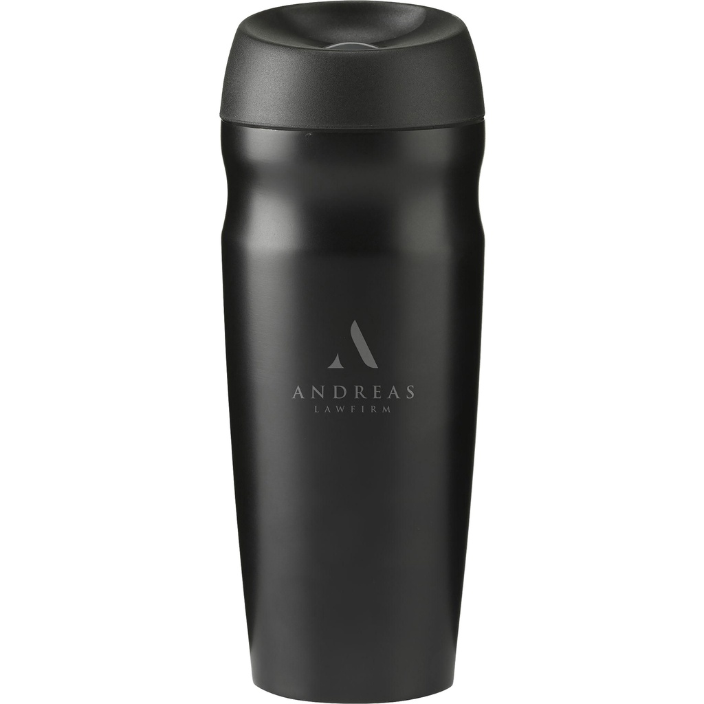 Recycled steel double walled travel mug (450ml)