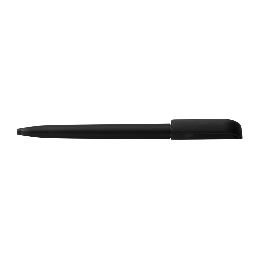 Twist action frosted plastic ballpen