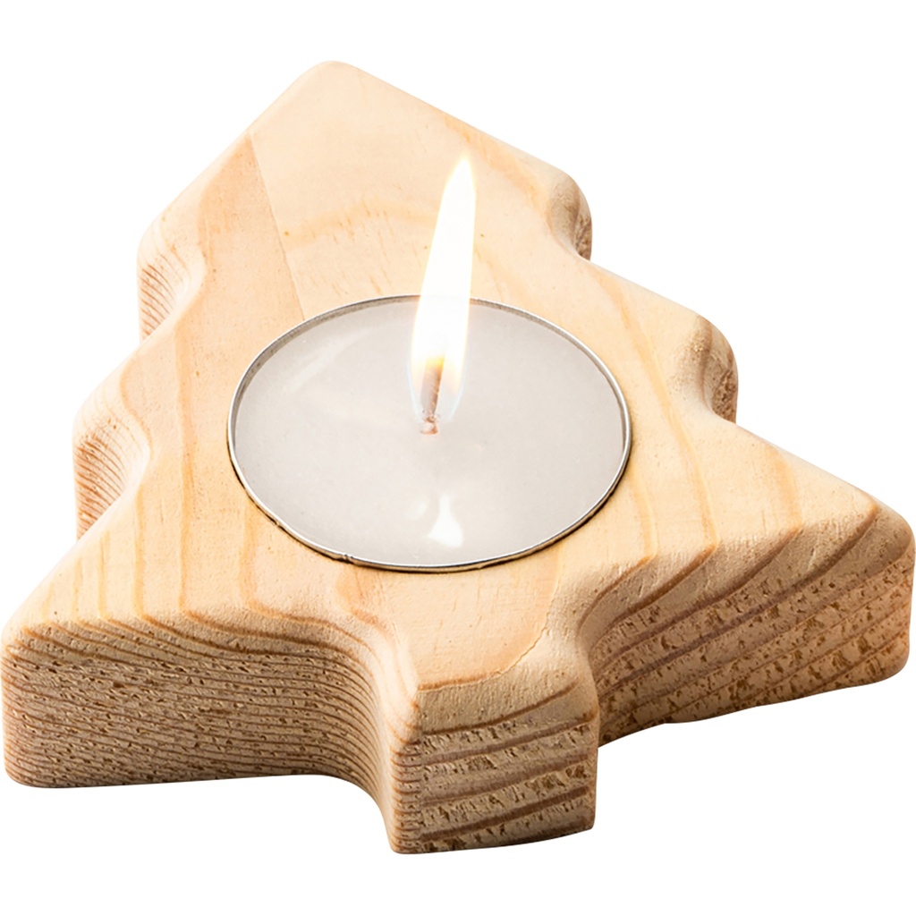 Wooden candle
