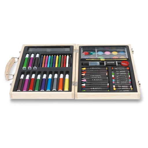 [IT2369-40] Artist'S Set In Wooden Box