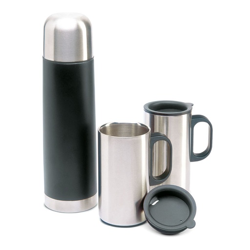 [KC2694-03] Insulation Flask With 2 Mugs