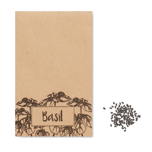 [MO2216-13] Basil Seeds In Craft Envelope