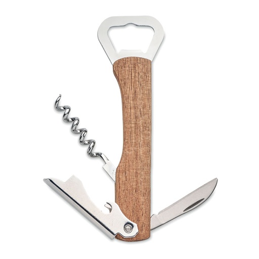 [MO2313-40] 3 In 1 Bamboo Bottle Opener