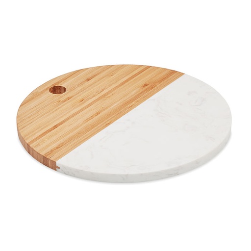 [MO6312-40] Marble/ Bamboo Serving Board