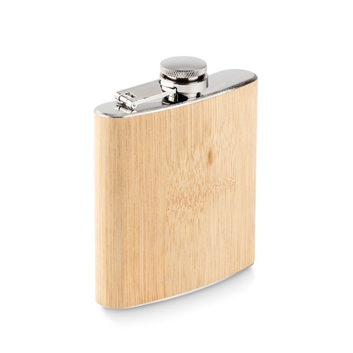 [MO6356-13] Bamboo Slim Hip Flask 170Ml