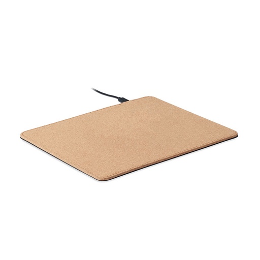 [MO6476-13] Cork Mouse Mat Charger 15W