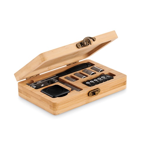 [MO6757-40] 13 Piece Tool Set, Bamboo Case