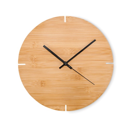 [MO6792-40] Round Shape Bamboo Wall Clock