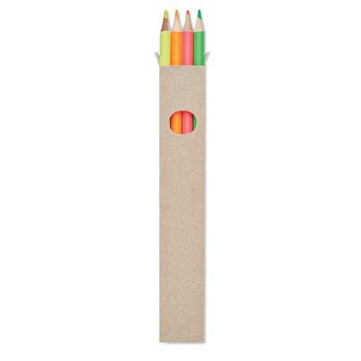 [MO6836] 4 Highlighter Pencils In Box