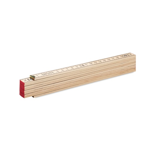 [MO6904-40] Carpenter Ruler In Wood 2M