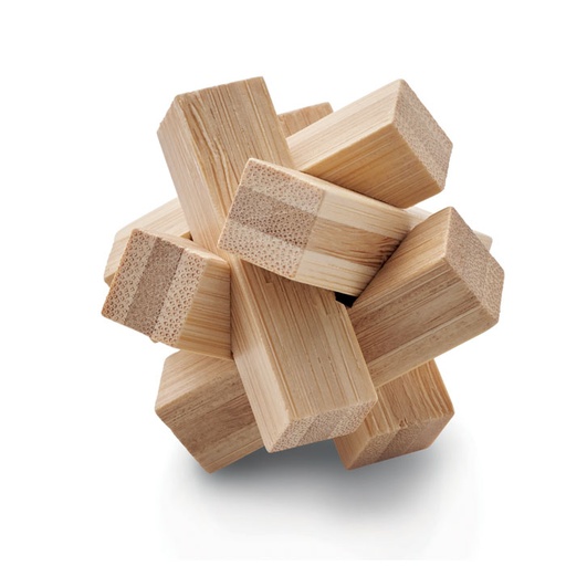[MO6987-40] Bamboo Brain Teaser Star Shape