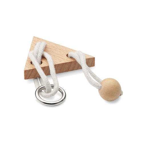 [MO6989-40] Wooden Brain Teaser Triangle