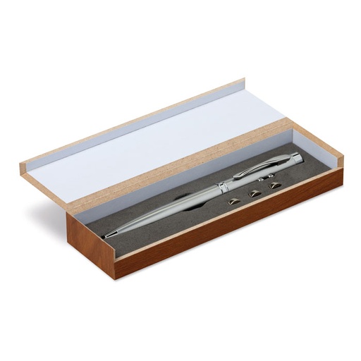 [MO8193-14] Laser Pointer In Wooden Box