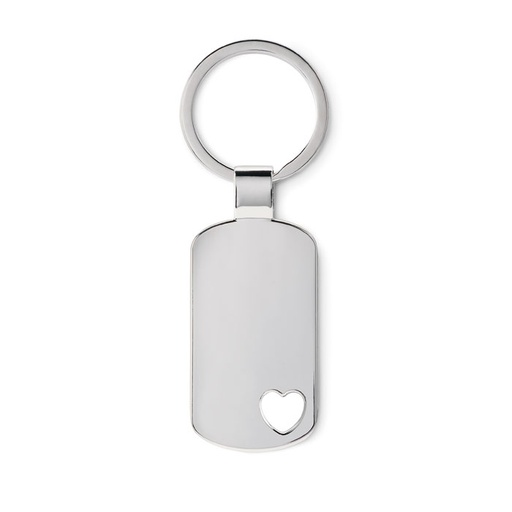 [MO8694-16] Key Ring With Heart Detail