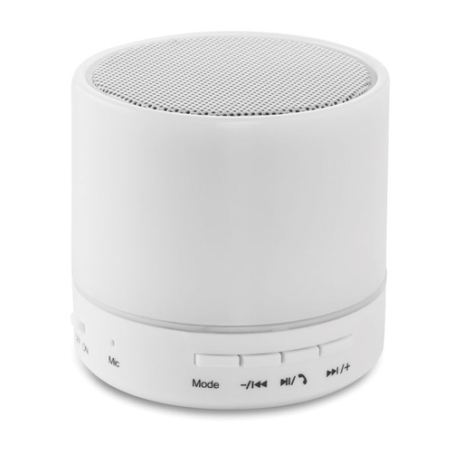 [MO9062-06] Round Wireless Speaker Led