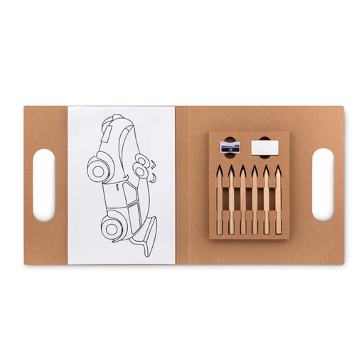 [MO9544-13] Colouring Set With 6 Pencils