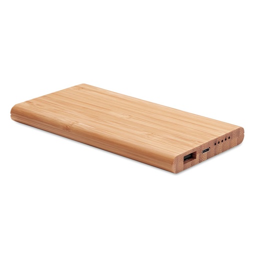 [MO9662-40] Wireless Power Bank In Bamboo