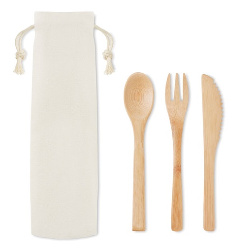 [MO9786-13] Bamboo Cutlery Set