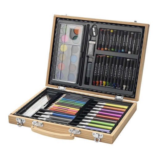 [10607200] Rainbow 67-piece colouring set