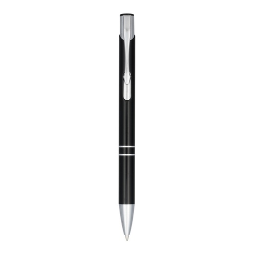 Moneta anodized aluminium click ballpoint pen (blue ink)