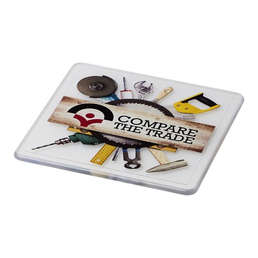 Renzo square plastic coaster