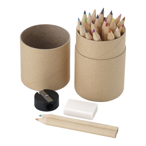 [19544405] Woodby 26-piece coloured pencil set